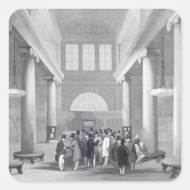 Stock Exchange Square Sticker (Front)