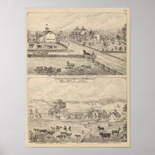 Stock farm and residence in Shoreham Poster