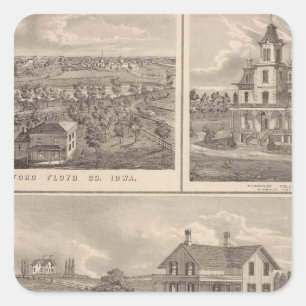 Stock farm square sticker