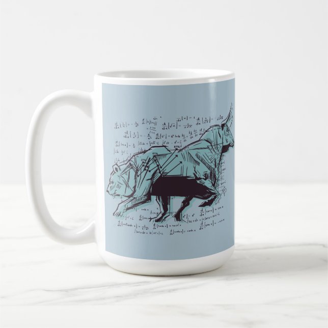 Stock Market Analysis Finance Coffee Mug (Left)