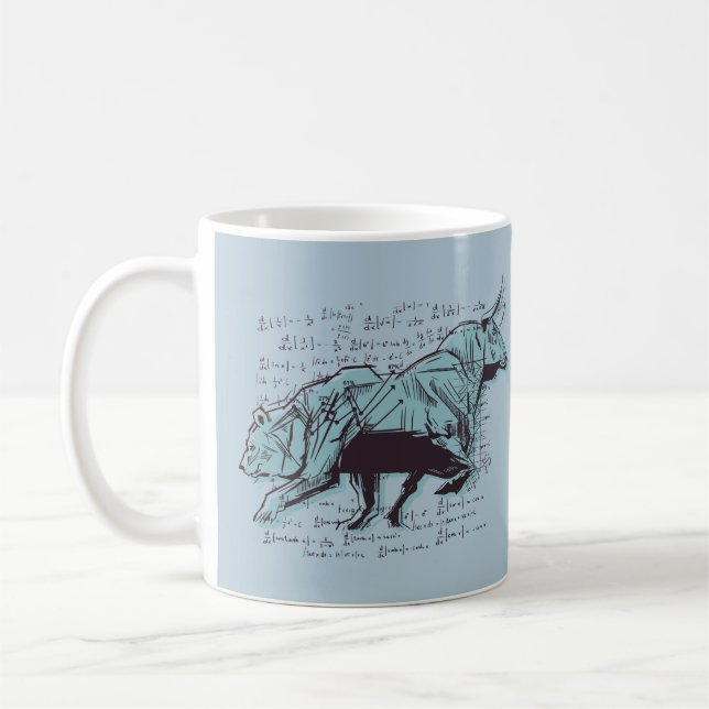Stock Market Analysis Finance Coffee Mug (Left)