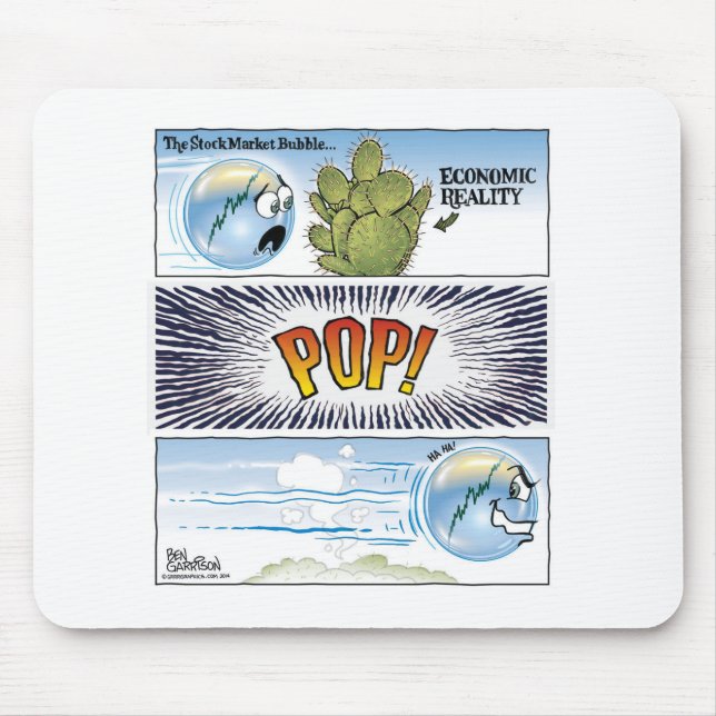 Stock Market Bubble Mousepad (Front)