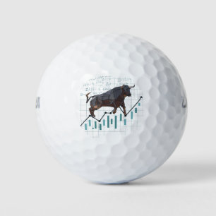 Stock Market Bullish Trend Golf Balls