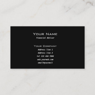 Stock market business card
