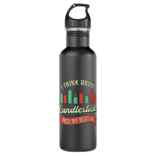 Stock Market Candlesticks Past My Bedtime Trader 710 Ml Water Bottle