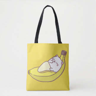 Stock market Cat Banana Tote Bag