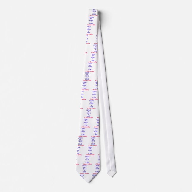 Stock Market Highs and Lows Tie (Front)