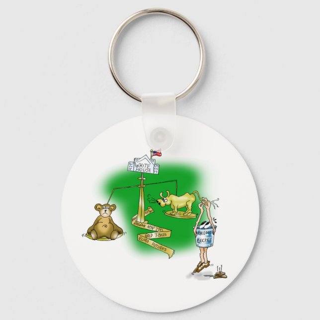 Stock Market Key Ring (Front)