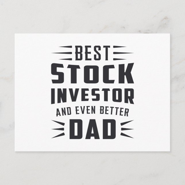 Stock Market Stock Investor Bull Trader Trading Postcard (Front)