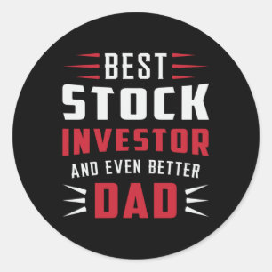 Stock Market Stock Investor Bull Trading Trader Classic Round Sticker
