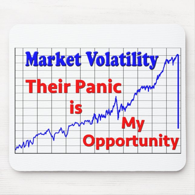 Stock Market Trading Panic Opportunity Mouse Pad (Front)