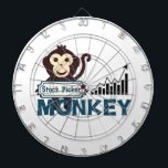 Stock Picker Monkey Dartboard<br><div class="desc">THANK YOU FOR CHECKING OUT MY DESIGN! :-) Here it is! The Working Monkey... . a monkey for every profession! It's the ultimate fun way to show what you do for a living, especially if you love monkeys! :p -- PLEASE NOTE: You can add background color to any design, as...</div>