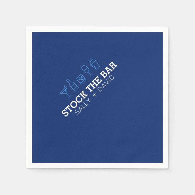 Stock The Bar Cocktail Napkin (Front)