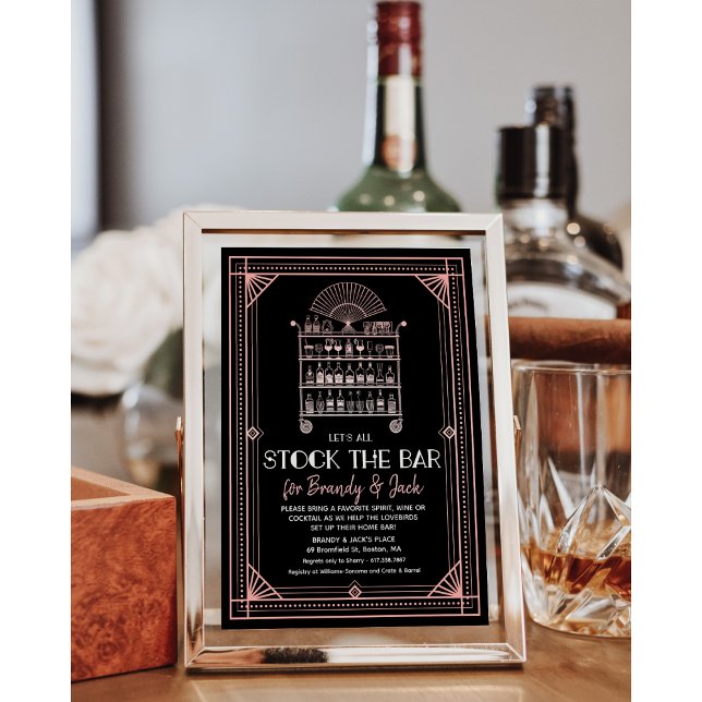 Stock the Bar Couples Coed Shower Invitation (Creator Uploaded)