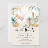 Stock the Bar Couple's Shower Invitation