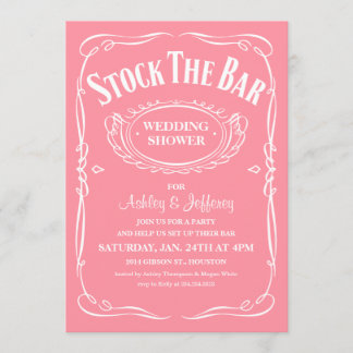 Stock the Bar Party Invitations