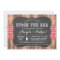 Stock The Bar Rustic Red Couples Shower Invitation