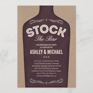 Stock the Bar Shower Invitations