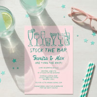 Stock the Bar Whimsical Cocktail Drinks Engagement