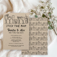 Stock the Bar Whimsical Cocktail Drinks Engagement