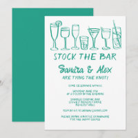 Stock the Bar Whimsical Cocktail Drinks Engagement