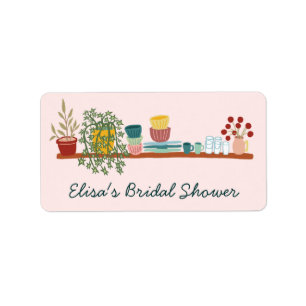 STOCK THE KITCHEN Bridal Shower CUSTOM Cute Label