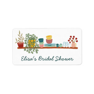 STOCK THE KITCHEN Bridal Shower CUSTOM Cute Label