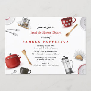 Stock the Kitchen Bridal Shower Invitation