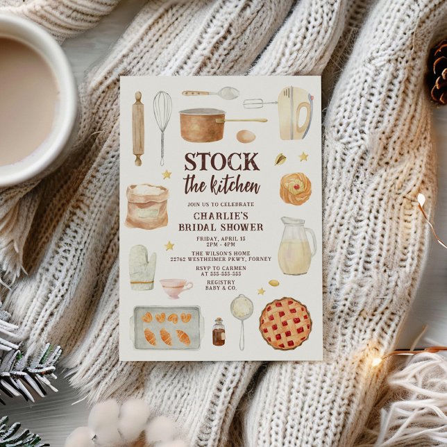 Stock the Kitchen Bridal Shower Invitation (Creator Uploaded)