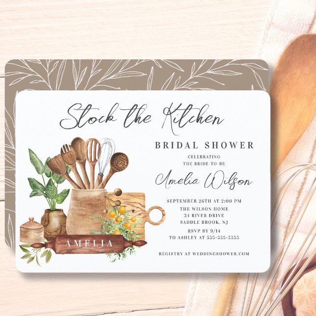 Stock the Kitchen Bridal Shower Invitation (Creator Uploaded)
