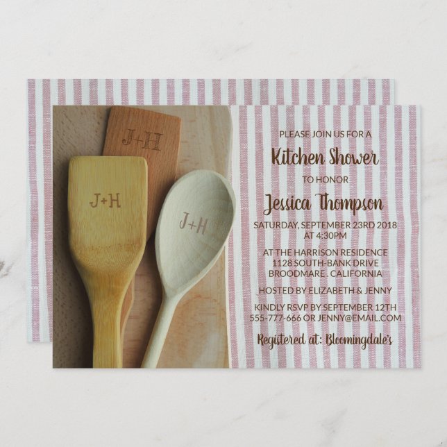 Stock The Kitchen Invitation (Front/Back)