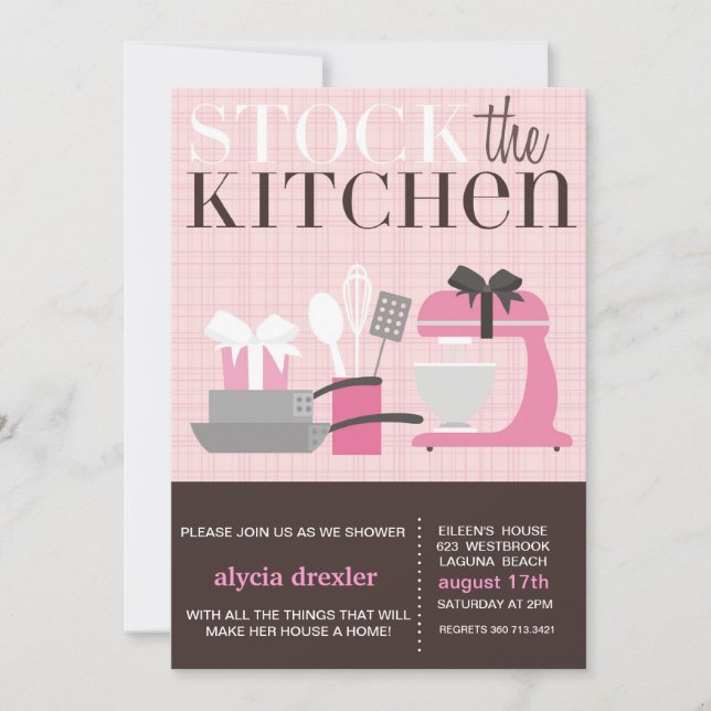 Stock the Kitchen Invitation (Front)