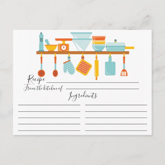 Stock the Kitchen Recipe Card (Front)
