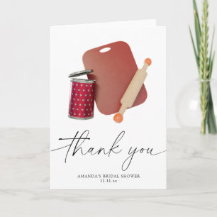 Stock the Kitchen - thank you bridal shower Card