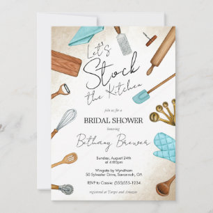 Stock the Kitchen theme Bridal Shower Invitation