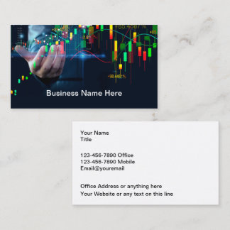 Stock Trading And Financial Advisor Business Card