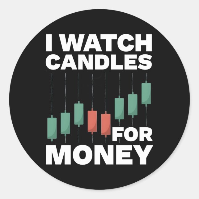 Stock Trading Stock Market Stock Trader Classic Round Sticker (Front)
