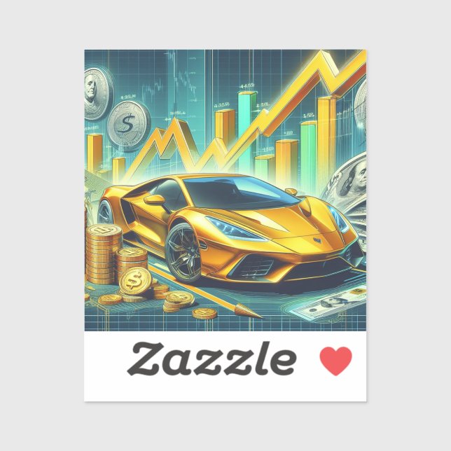 Stock Trading Vinyl Sticker (Sheet)