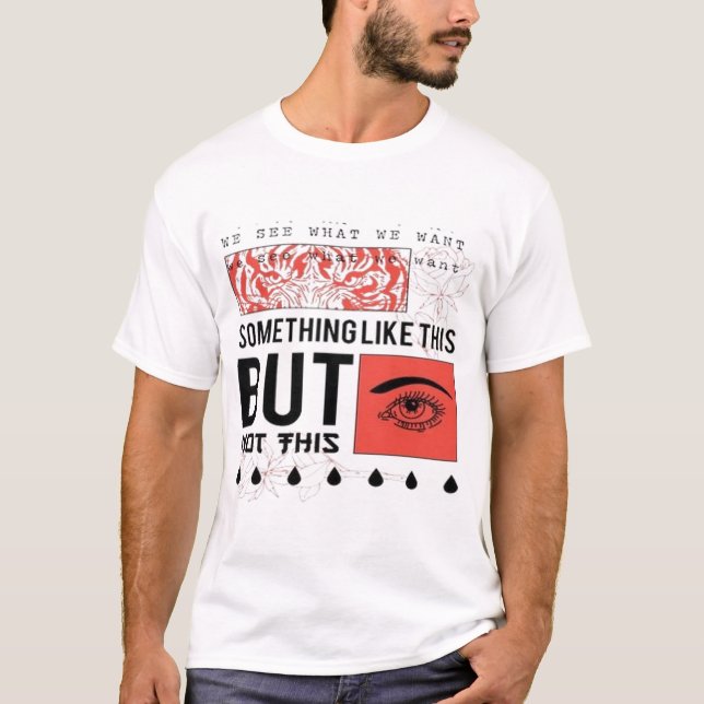 Stock Vector Something like this, but no this slog T-Shirt (Front)