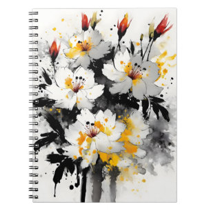 Stock - Watercolor flowers Notebook