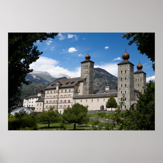 Stockalper Palace, Brig-Glis, Switzerland Poster (Front)