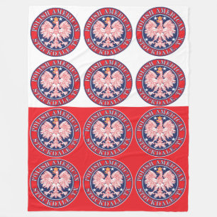 Stockdale Texas Polish American Eagle Fleece Blanket