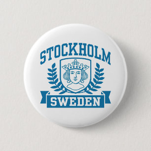 Stockholm 6 Cm Round Badge