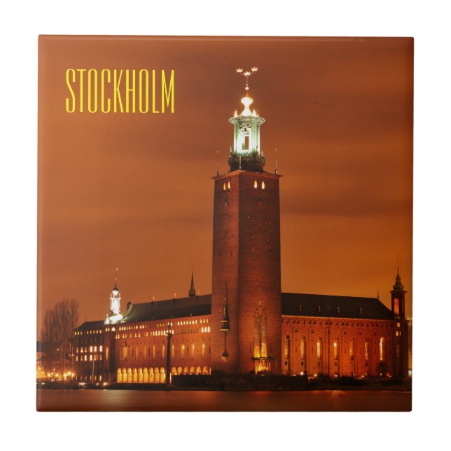 Stockholm City Hall, Sweden Tile (Front)
