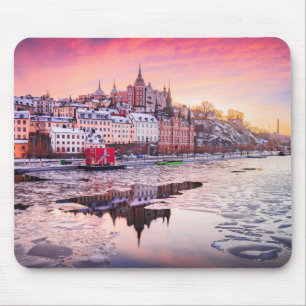 Stockholm frozen Mariaberget Mouse Pad