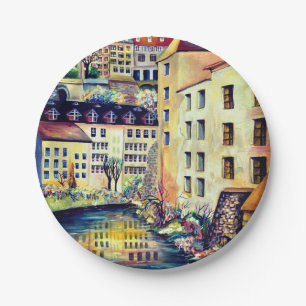 Stockholm - Gamla Stan, old city, Sweden Paper Plate
