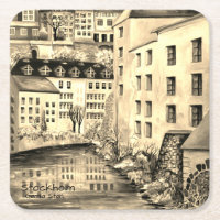 Stockholm Gamla Stan - Old Town with Sepia Filter