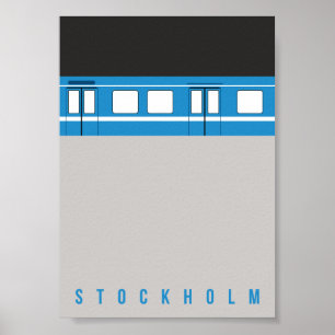 Stockholm - metro - poster