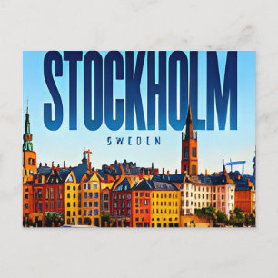 ⚓ Stockholm Modern Waterfront City Style ⚓ Postcard