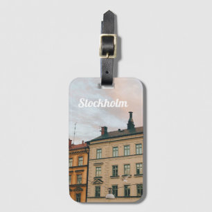 Stockholm Södermalm Cityscape Luggage Tag